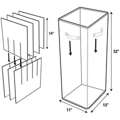 Christmas Gift Wrap Storage Box