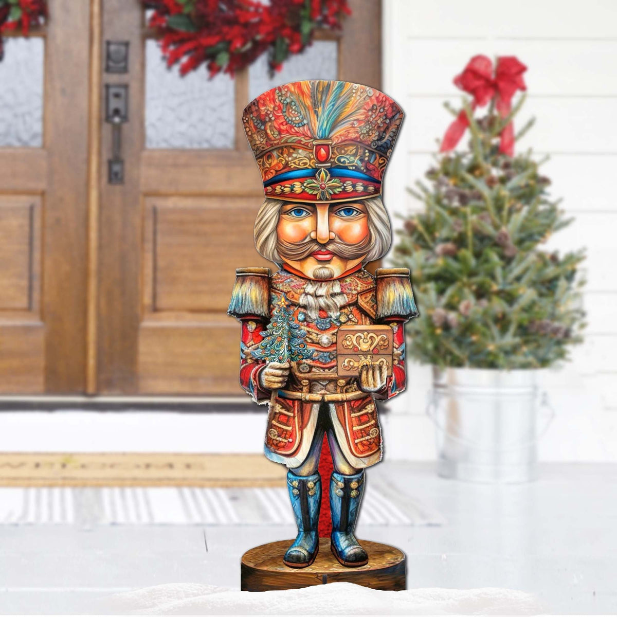 Nutcracker with a Heartwarming Surprise Outdoor Decor by G. Debrekht - Christmas Decor - 8611060F