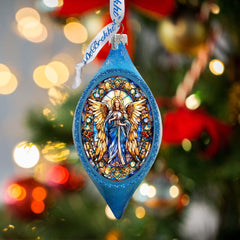 Angel of the Sea Drop Glass Ornament by G. Debrekht - Nativity Holiday Decor - 757-044