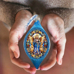 Angel of the Sea Drop Glass Ornament by G. Debrekht - Nativity Holiday Decor - 757-044