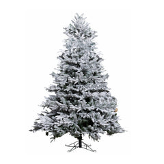 7 Ft Snow-Flocked PE/PVC Hybrid Christmas Tree