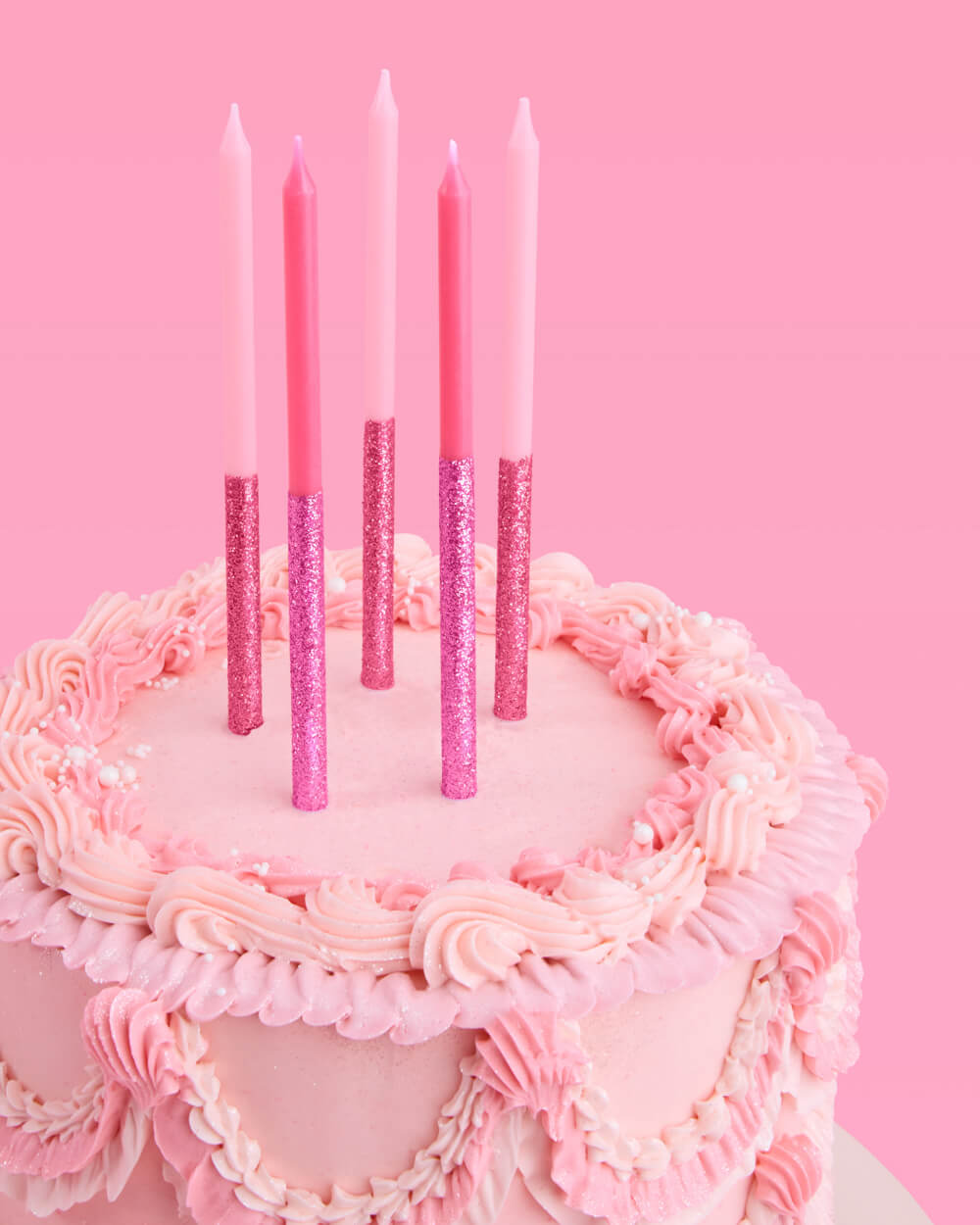 That's Hot Candles - pink glitter candles
