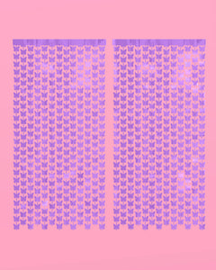 Butterfly Curtain - purple foil curtain