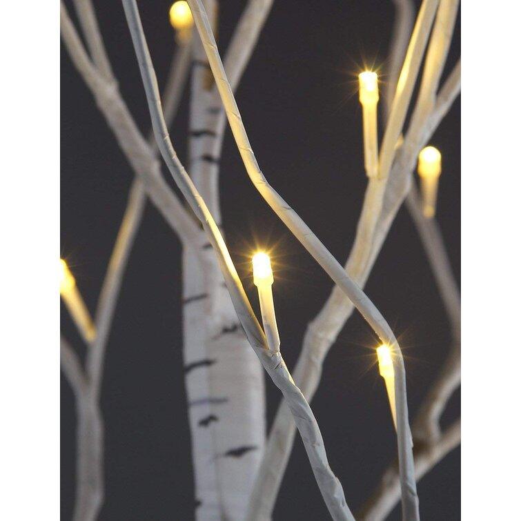 3-Piece Birch Trees with LED Set