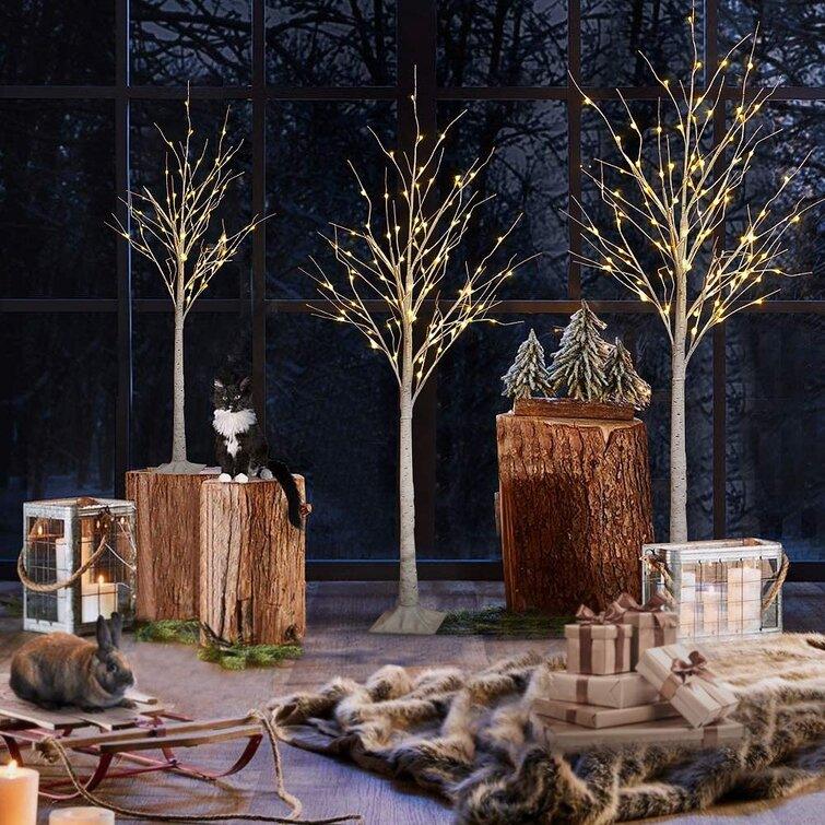 White Cedar Artificial Christmas Tree Set