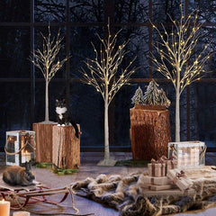 White Cedar Artificial Christmas Tree Set