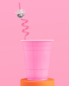 Disco Cowgirl Straws - 8 reusable straws