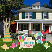 Happy 3rd Birthday Yard Card 6 pc set