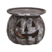 Terracotta Halloween Pillar Candle Holder