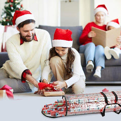 40 in Clear Christmas Gift Wrap Organizer Bag