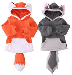 stylesilove Unisex Baby Boys and Girls Cute Cartoon Animal Design Long Sleeve Pullover Hoodie Soft Fall Winter Outfit