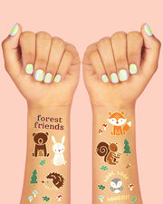 Woodland Animal Tattoos - 42 temporary tattoos