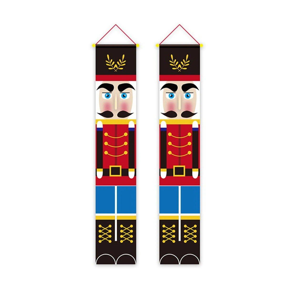 Nutcracker Soldier Christmas Door Banner