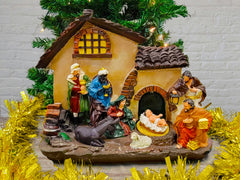 Christmas Village Holy Family Scene F07M4-1-H530
