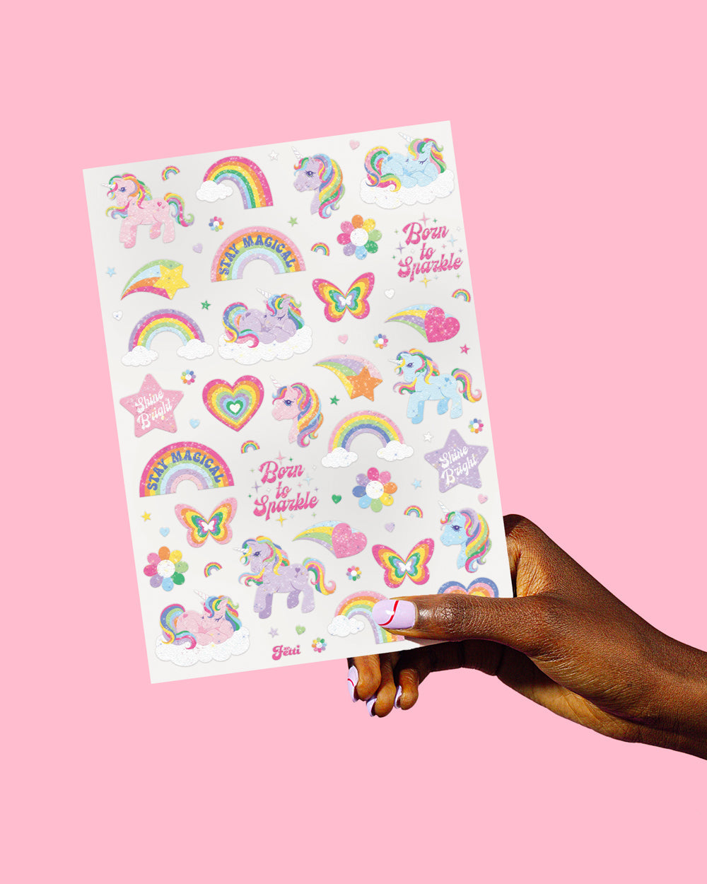 Glitter Unicorn Tattoos - 180 temporary tattoos