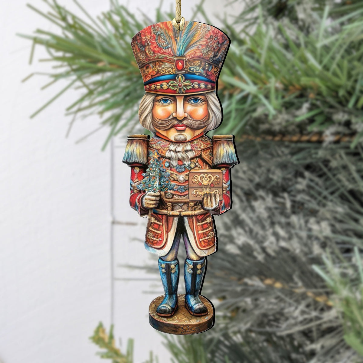 Nutcracker Prince Wooden Ornaments by G. Debrekht Christmas Decor - 8611060
