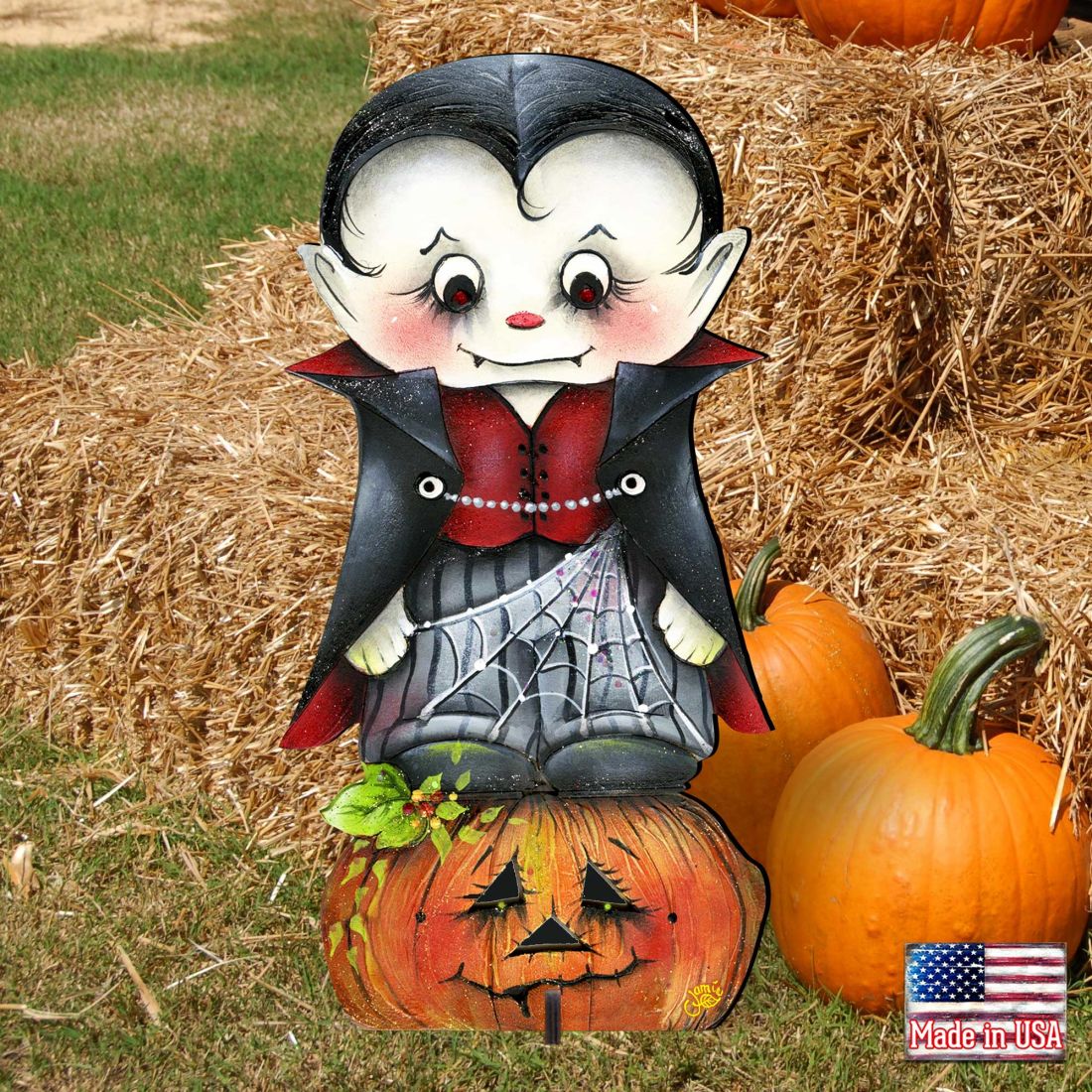 Dracula Halloween Outdoor Decor by Jamie Mills-Price - Thanksgiving Halloween Decor