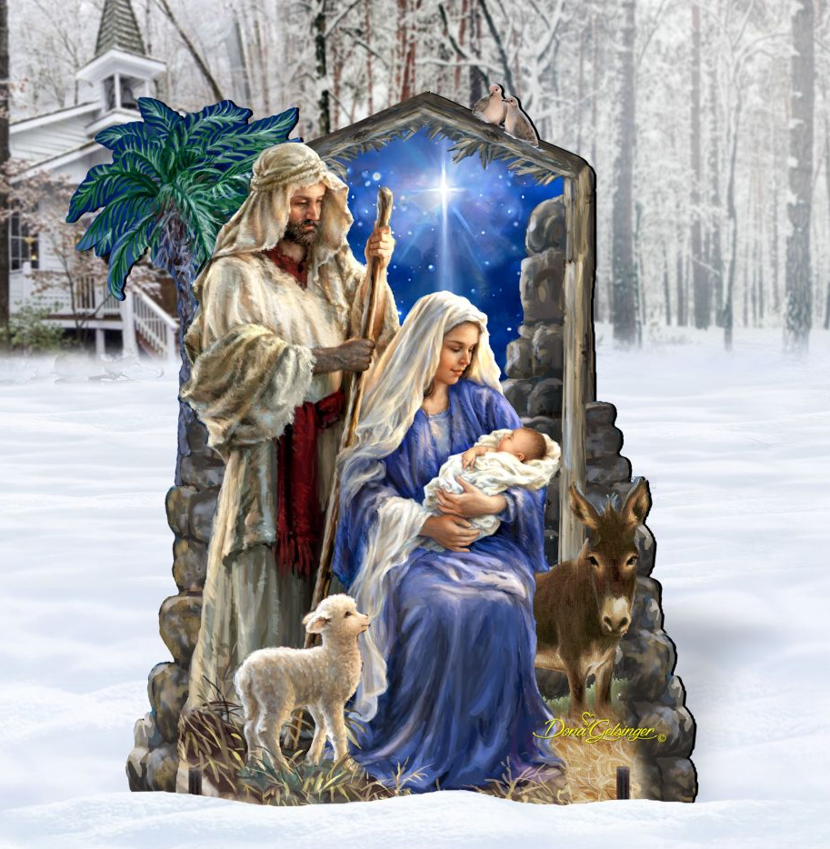 Holy Night Nativity Outdoor Decor - Nativity Holiday Decor