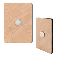 Santa Decorative Eco Wood Magnets Set of 6 by G. Debrekht - Christmas Santa Snowman Decor - 8090032G-S6