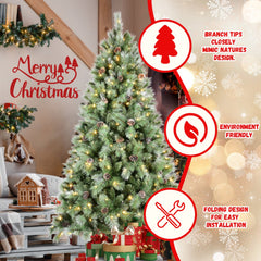 4FT Christmas Tree With 150 Warm Lights