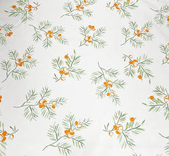 Fennco Styles Garden Floral Print Tablecloth 55" W x 55" L - Yellow Flowers Wrinkle-Free Washable Table Cover for Everyday Use, Banquets, Holidays, Indoor Outdoor Events and Special Occasions