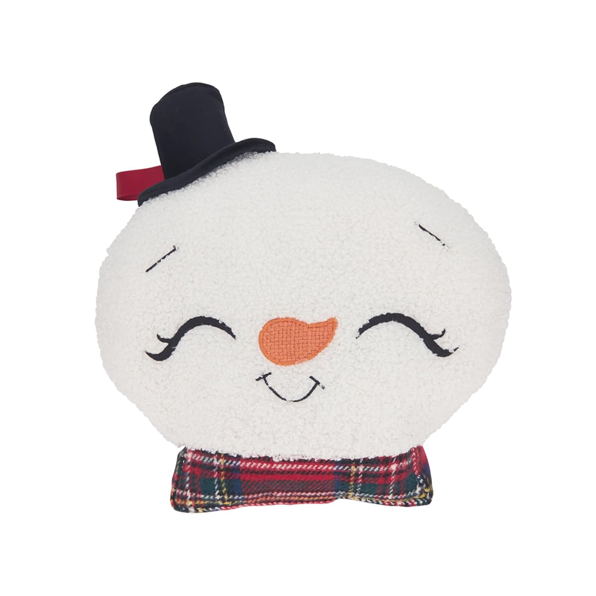 Fennco Styles Snowman Design Holiday Throw Pillow 11" W x 13" L - Multicolored Plush Pillow for Christmas, Couch, Bedroom, Living Room and Office Décor