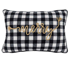 Fennco Styles Buffalo Plaid Christmas Collection Decorative Throw Pillow - Holiday Cushion for Home Décor, Couch, Living Room, Bedroom