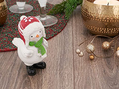 Fennco Styles Decorative Resin Perched Bird Sculpture Figurine for Farmhouse, Tabletop, Bookshelf, Garden, Christmas and Holiday Décor