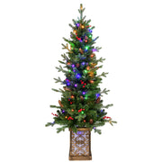 4FT Pre-Lit Christmas Tree with Warm Lights - Green
