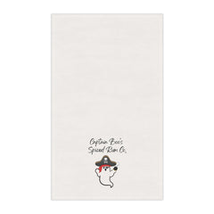 "Captain Boo's Spiced Rum Co" Pirate Ghost Tea Towels, Funny Kitchen Decor, Halloween Gift, Nautical Home Accent, Gift for Rum Lovers