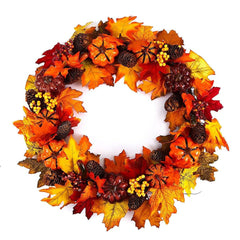 Autumn Maple Leaf Door Wreath