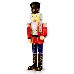 5 FT Christmas Nutcracker Outdoor Christmas Decoration with Glitter Sword