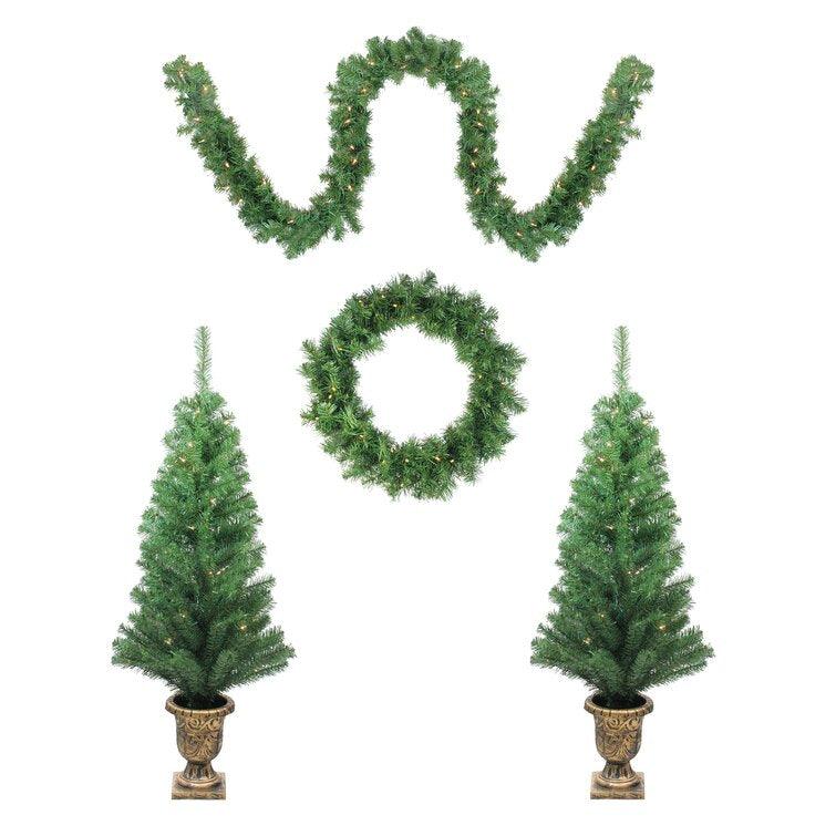 Green Spruce Artificial Christmas Tree with 50 Lights