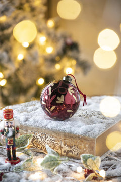 Christmas Ball Glass Decorative Hanging Ball Christmas Tree Ornaments, For Holiday Party Decorations