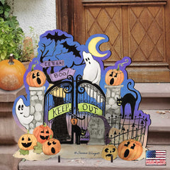 Halloween Scene Outdoor Decor by Susan Winget - Designocracy - 8471205F-SW