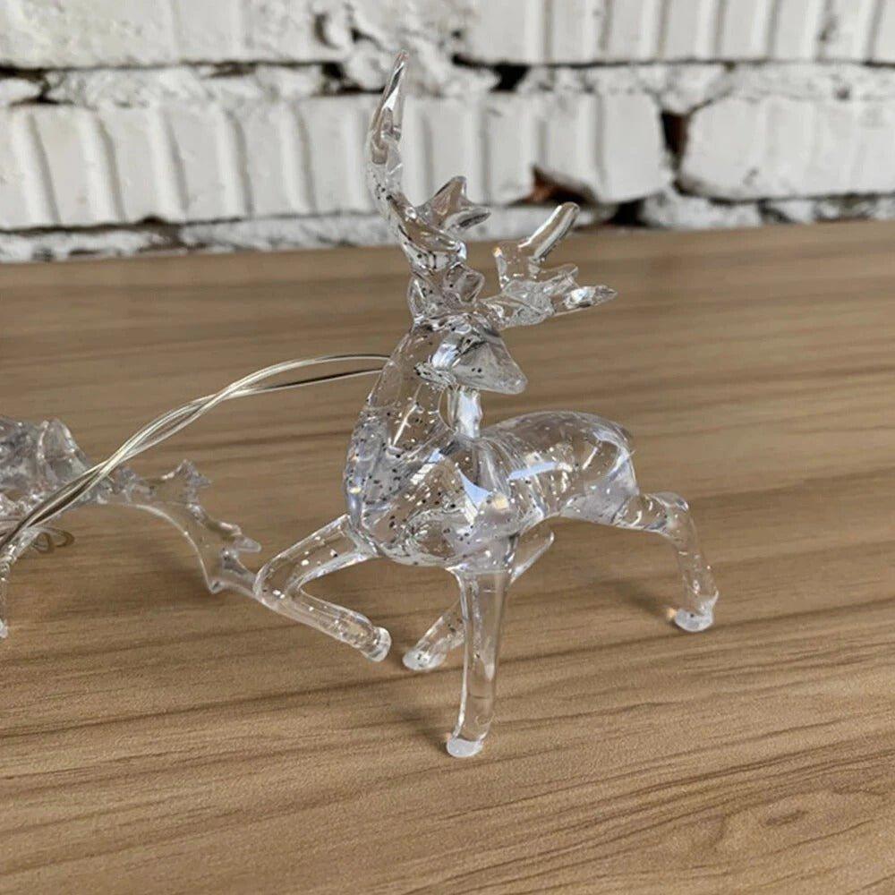 Reindeer Christmas String Lights, 10 LEDs