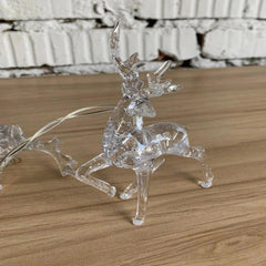 Reindeer Christmas String Lights, 10 LEDs