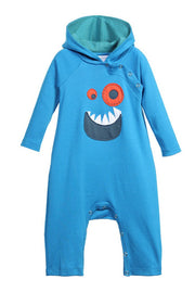 stylesilove Infant Toddler Baby Boy 3D Cartoon Animal Design Long Sleeves Hoodie Romper Fall Winter Cotton Jumpsuit Outfit