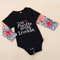 Styles I Love Infant Baby Boys Girls Printed Romper Tattoo Sleeve Cotton Bodysuit Holiday Halloween Outfit