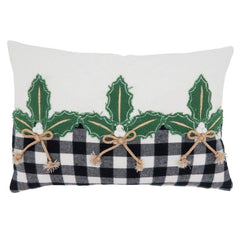 Fennco Styles Buffalo Plaid Christmas Collection Decorative Throw Pillow - Holiday Cushion for Home Décor, Couch, Living Room, Bedroom