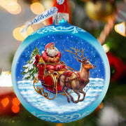 Enchanted Midnight Journey Lg Glass Ornament by G.Debrekht - Christmas Holiday Decor - 73962