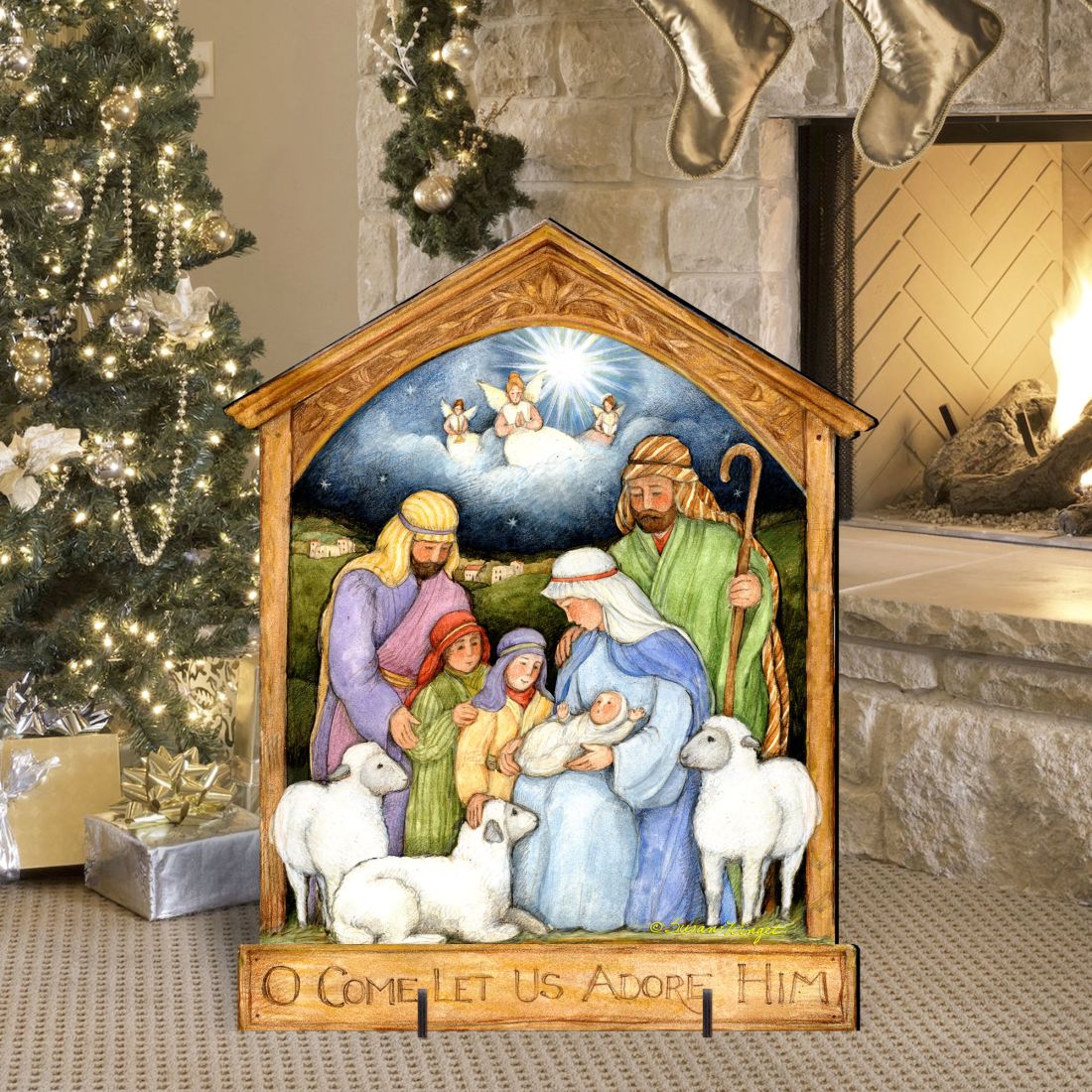 Holy Family Nativity Outdoor Decor by Susan Winget - Nativity Holiday Decor
