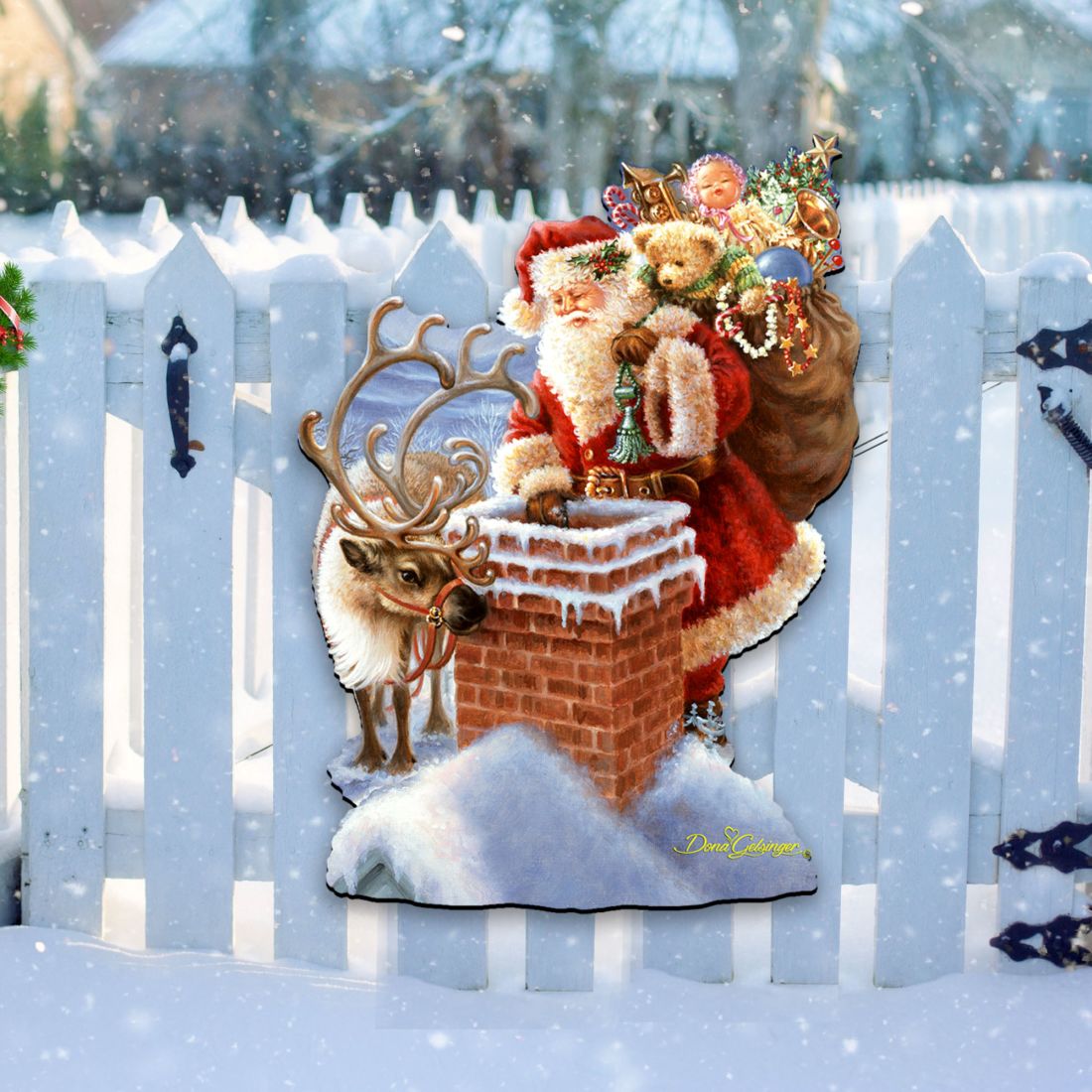 Faithful Friends Holiday Door Decor by D. Gelsinger - Christmas Decor - 8461050H-0105