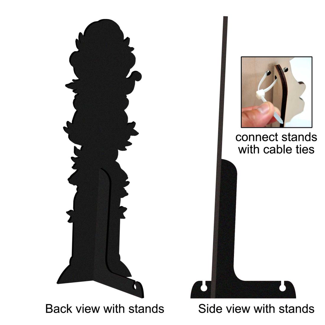 Boo Walkway Greeters Set of 2 Halloween Outdoor Decor by Jamie Mills-Price - Thanksgiving Halloween Decor - 8457802F-S2