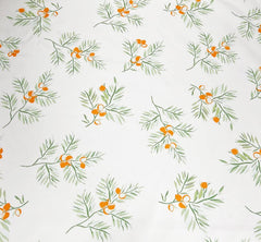 Fennco Styles Garden Floral Print Tablecloth 55" W x 55" L - Yellow Flowers Wrinkle-Free Washable Table Cover for Everyday Use, Banquets, Holidays, Indoor Outdoor Events and Special Occasions