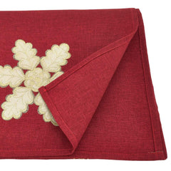 Fennco Styles Holiday Christmas Embroidered Snowflak 16 x 72 Inch Table Runner - Festive Table Runner for Christmas Banquets, Family Gathering, Special Events and Holiday Home Décor