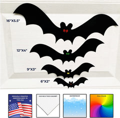 16 Piece Halloween Bats Magnets, Indoor or Outdoor Halloween Magnets