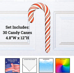 Christmas Candy Cane Magnets