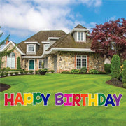 18” KG The Last Time Solid Rainbow Happy Birthday Letters Yard Card, 13pcs