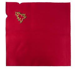 Fennco Styles Pandora Collection Holiday Christmas Tree Table Linens